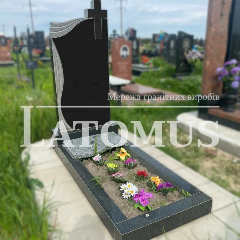 Одинарний гранітний пам`ятник на могилу купити