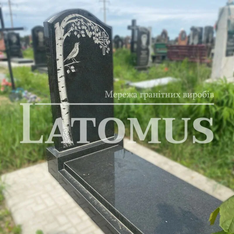 Одинарний гранітний пам`ятник на могилу купити