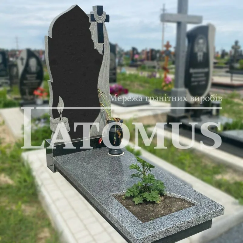 Одинарний гранітний пам`ятник на могилу купити
