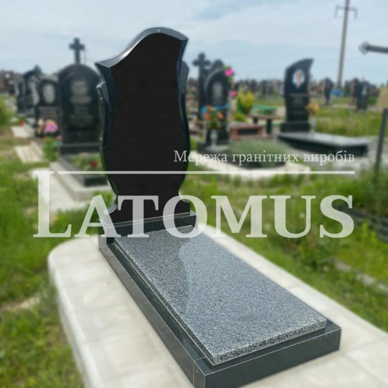 Ексклюзивний одинарний памятник з граніту купити