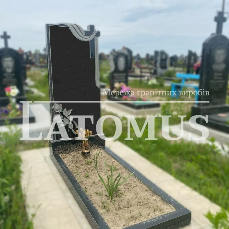 Ексклюзивний одинарний памятник з граніту купити