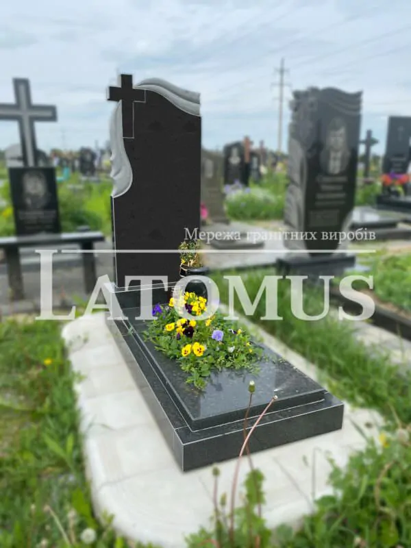Ексклюзивний одинарний памятник з граніту купити