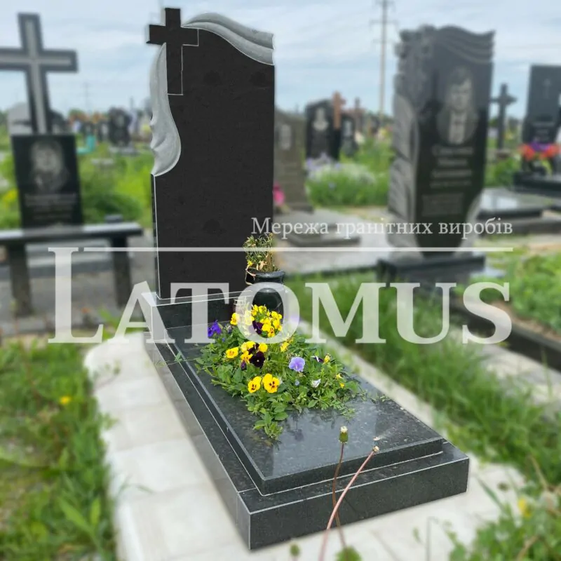 Ексклюзивний одинарний памятник з граніту купити