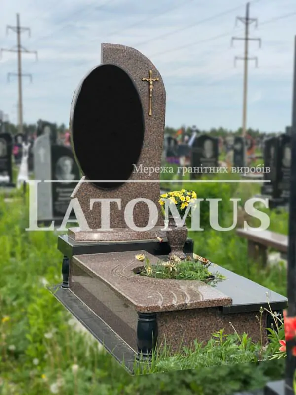 Ексклюзивний одинарний памятник з граніту купити