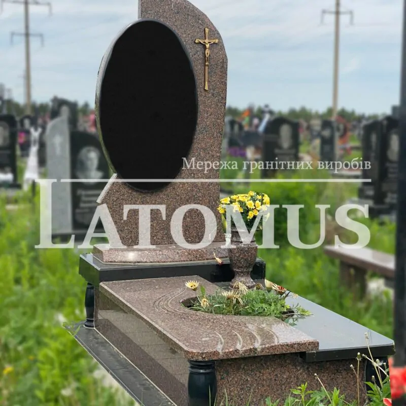 Ексклюзивний одинарний памятник з граніту купити