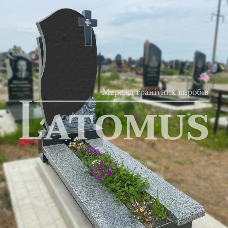 Ексклюзивний одинарний памятник з граніту купити