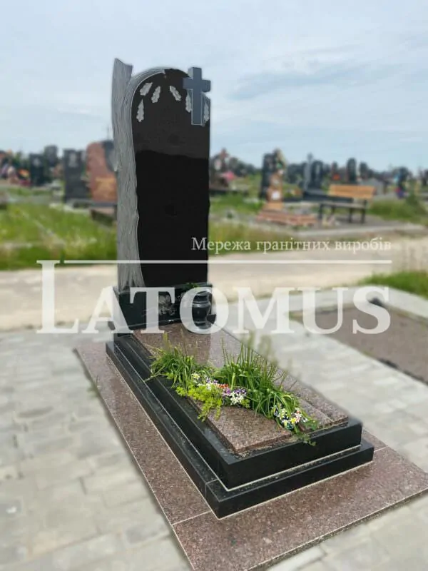 Ексклюзивний одинарний памятник з граніту купити