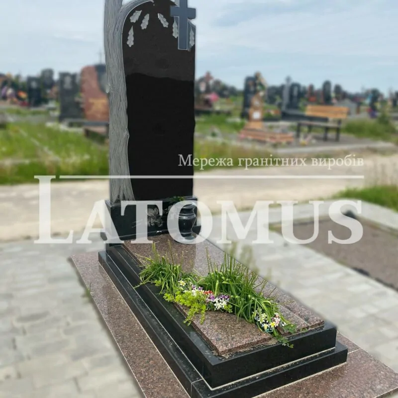 Ексклюзивний одинарний памятник з граніту купити