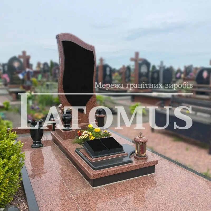 Ексклюзивний одинарний памятник з граніту купити
