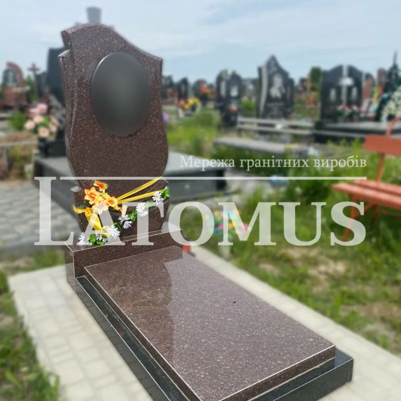 Ексклюзивний одинарний памятник з граніту купити