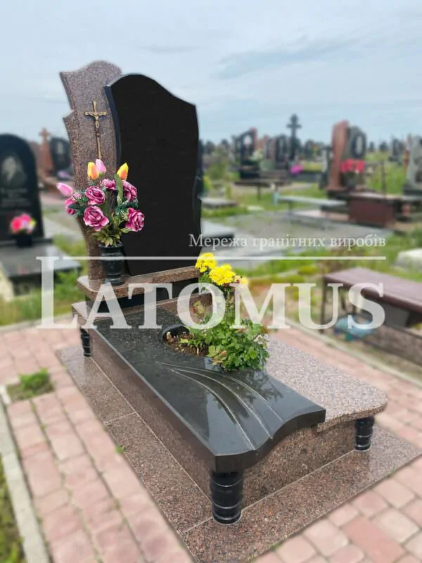 Ексклюзивний одинарний памятник з граніту купити