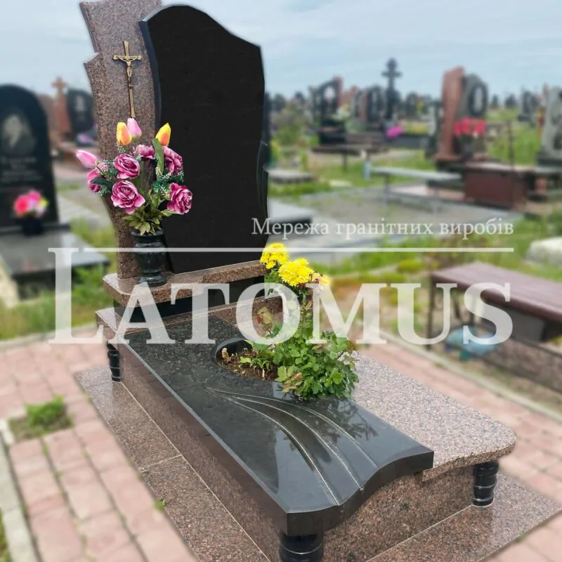 Ексклюзивний одинарний памятник з граніту купити