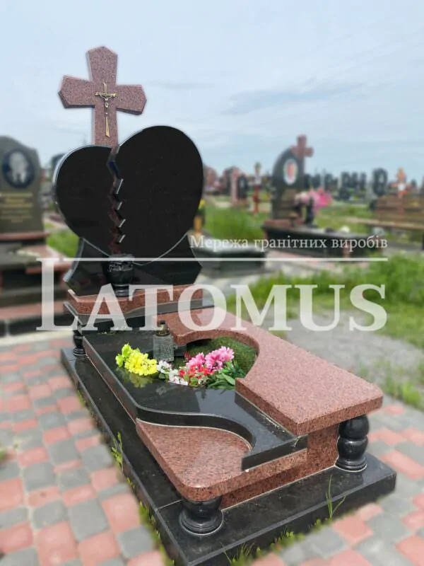 Ексклюзивний одинарний памятник з граніту купити