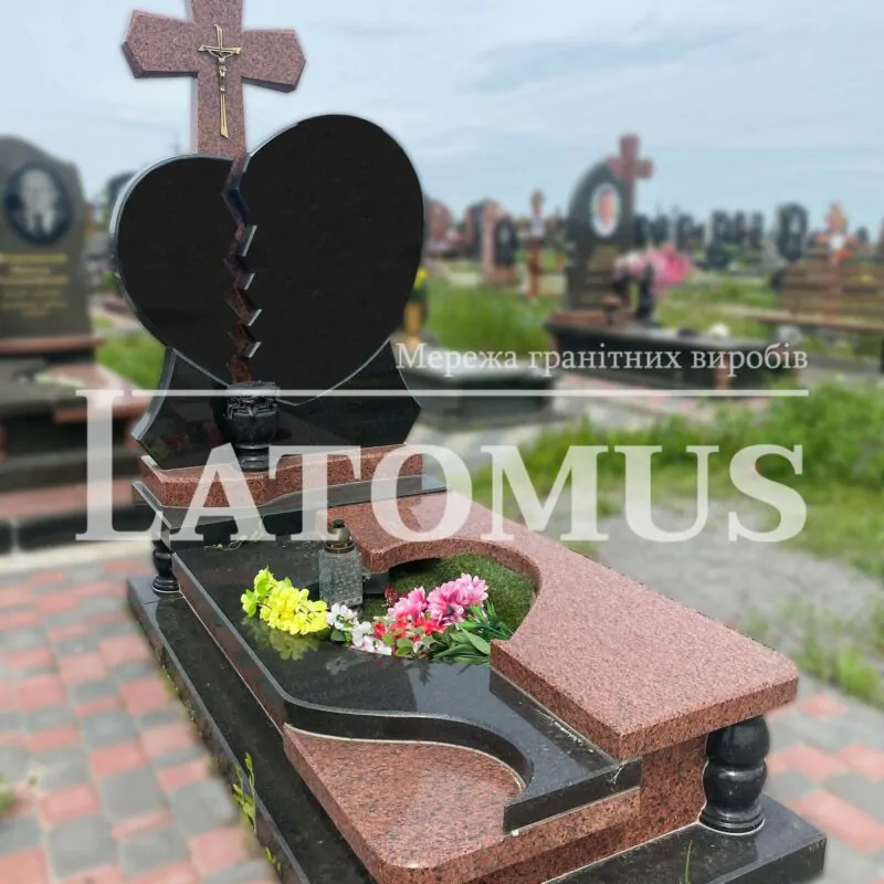 Ексклюзивний одинарний памятник з граніту купити