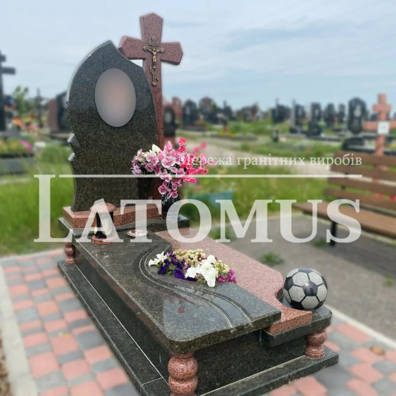 Ексклюзивний одинарний памятник з граніту купити