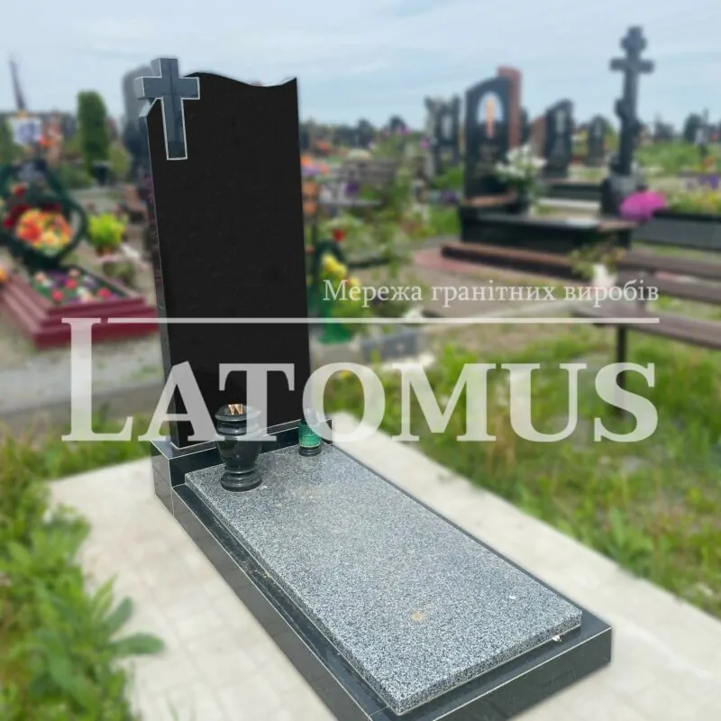 Ексклюзивний одинарний памятник з граніту купити