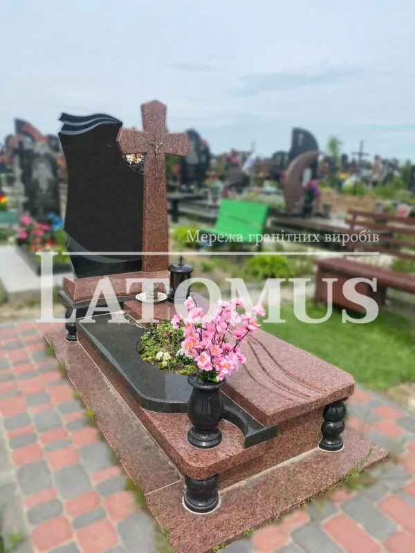 Ексклюзивний одинарний памятник з граніту купити
