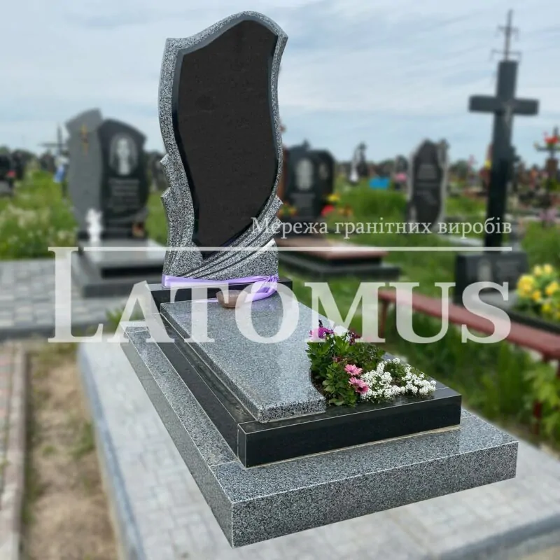Ексклюзивний одинарний памятник з граніту купити