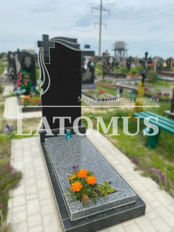 Ексклюзивний одинарний памятник з граніту купити
