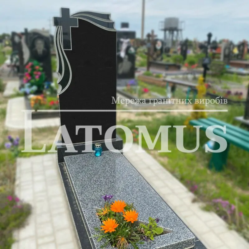 Ексклюзивний одинарний памятник з граніту купити
