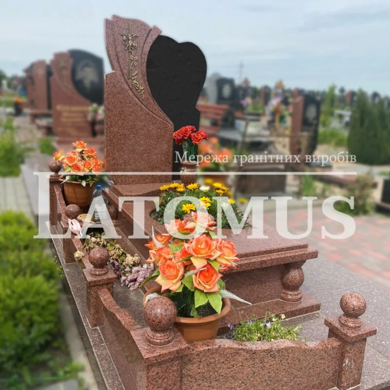 Ексклюзивний одинарний памятник з граніту купити