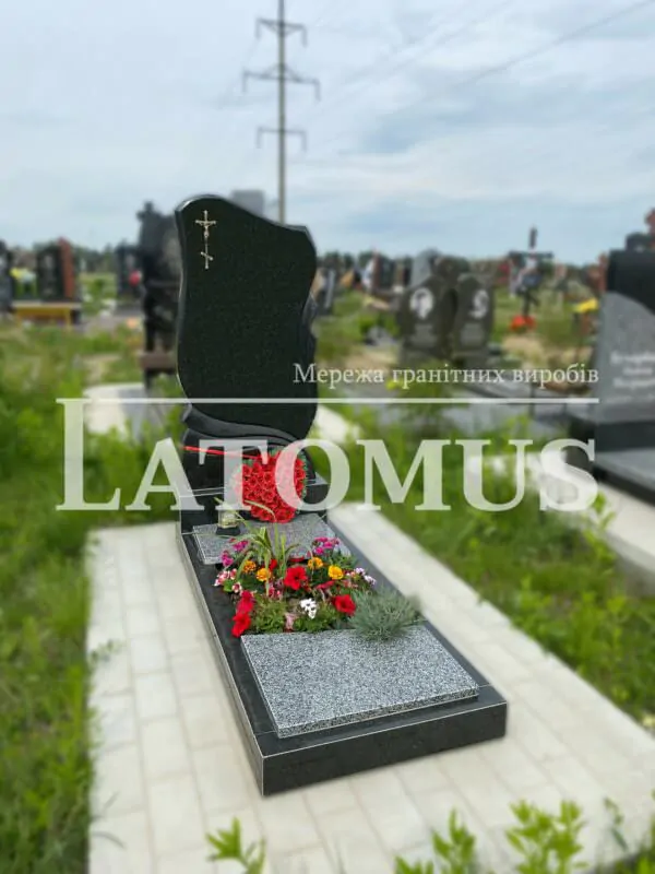 Ексклюзивний одинарний памятник з граніту купити