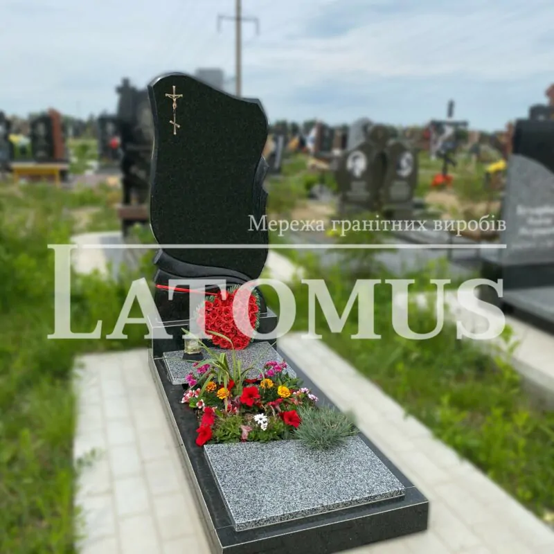 Ексклюзивний одинарний памятник з граніту купити