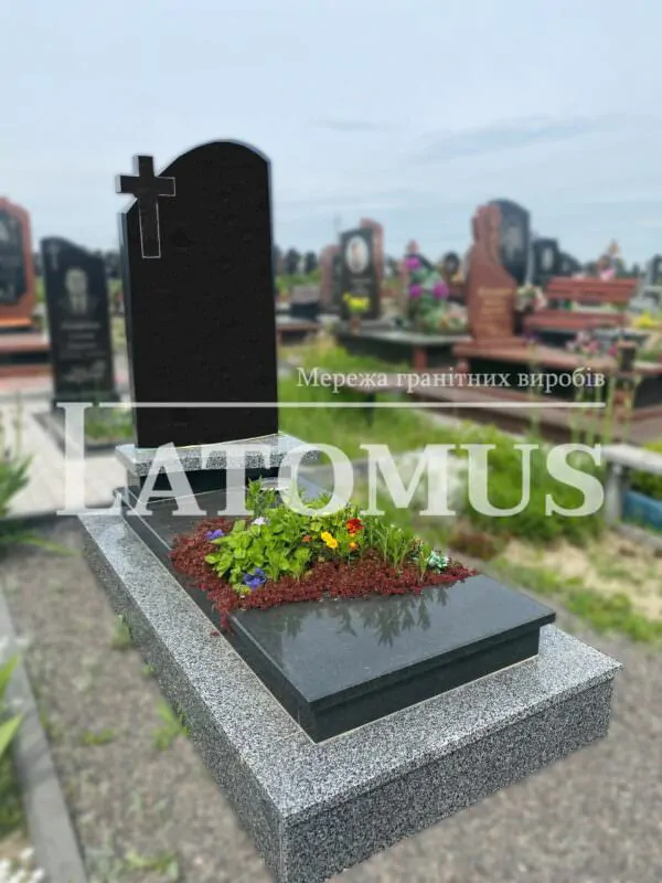 Ексклюзивний одинарний памятник з граніту купити