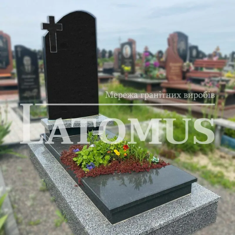 Ексклюзивний одинарний памятник з граніту купити