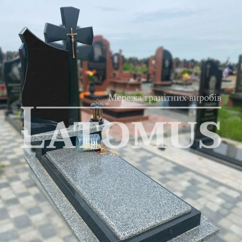 Ексклюзивний одинарний памятник з граніту купити