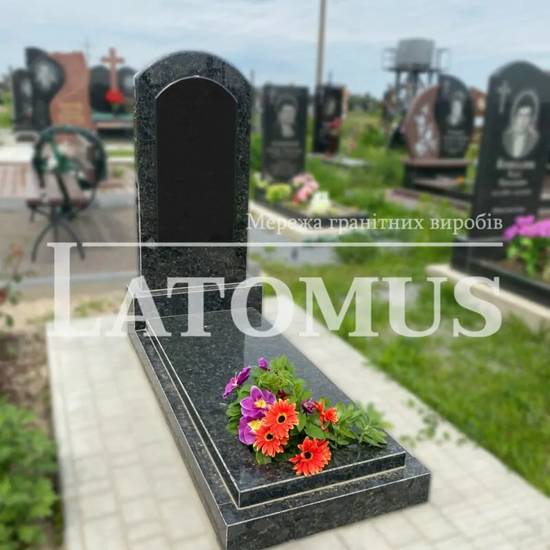 Елегантний одинарний памятник з граніту купити