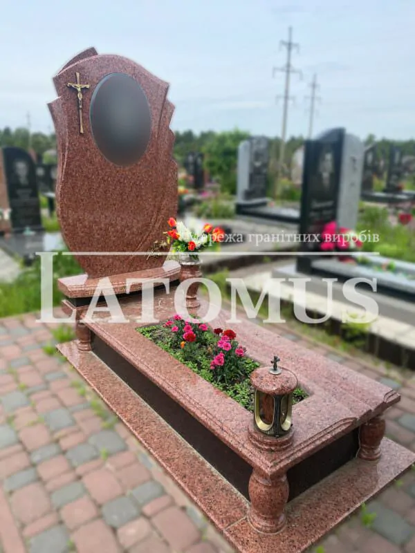 Ексклюзивний одинарний памятник з граніту купити