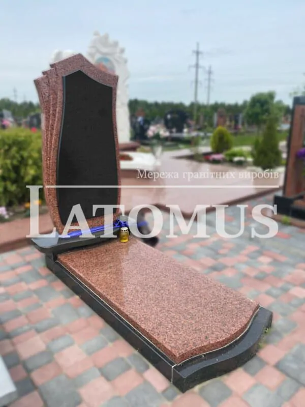 Елегантний одинарний памятник з граніту купити