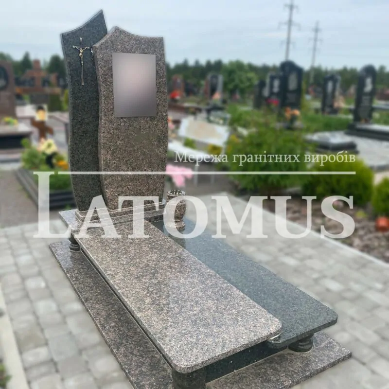 Елегантний одинарний памятник з граніту купити