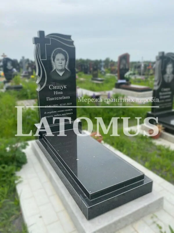 Одинарний памятник з граніту на могилу ціни