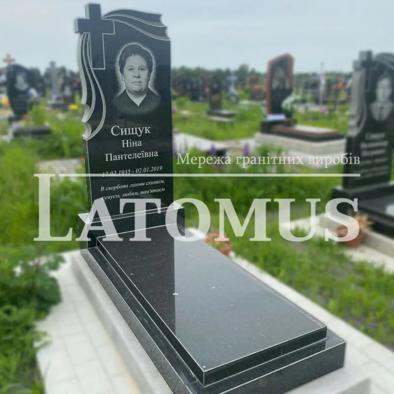 Одинарний памятник з граніту на могилу ціни