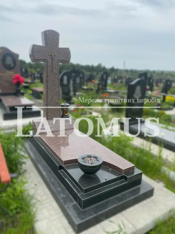 Одинарний памятник на могилу з граніту купити