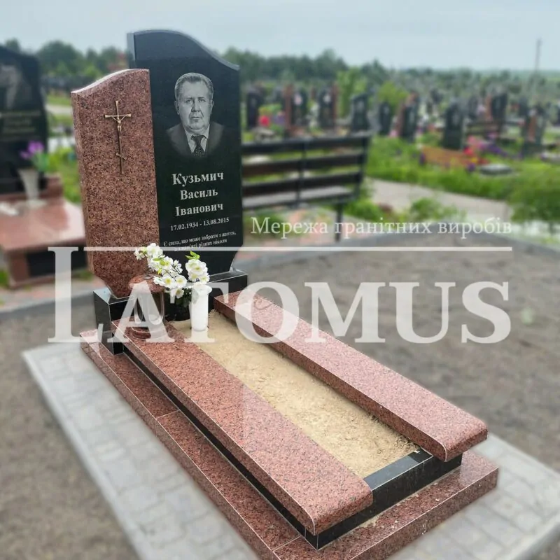 Одинарний памятник на могилу з граніту купити