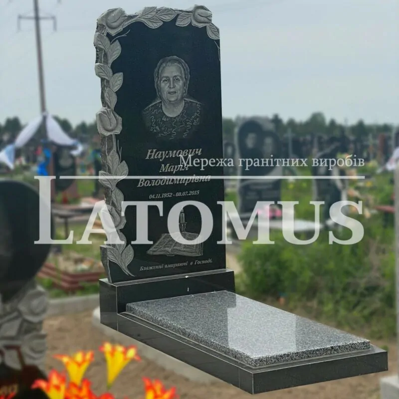 Одинарний памятник на могилу з граніту купити
