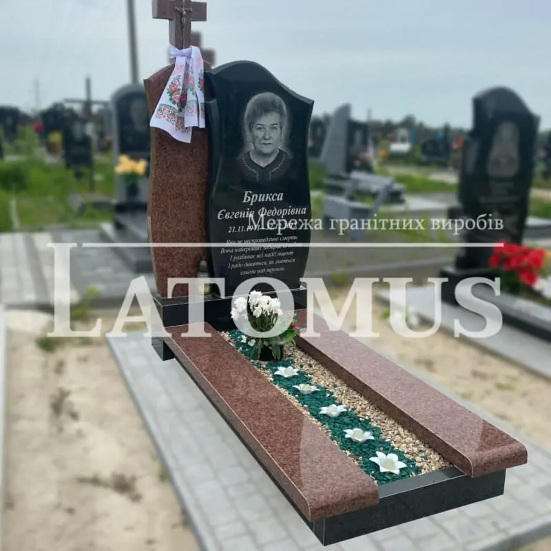 Ексклюзивний одинарний памятник з граніту